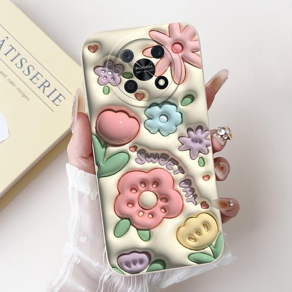 Neues Gehäuse Für Huawei Nova Y90 Hülle Modisches Kaninchen Handyhülle Für Huawei Nova Y90 NovaY90 CTR-LX1 Stoßfeste Weiche Rückseite