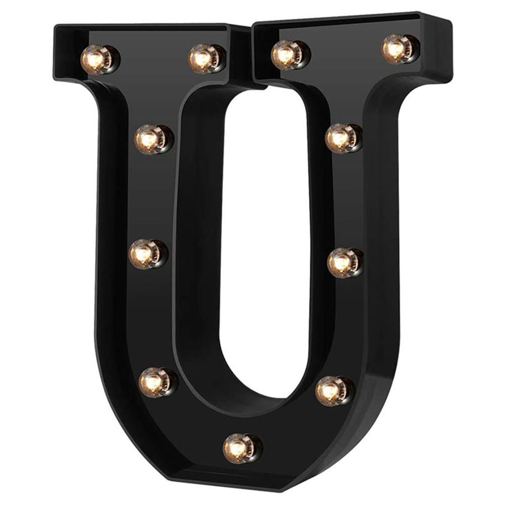 Newly Design Led Letters Lights 26 Alphabet Black Decorative Marquee Lamps for Wedding Party Birthday Home Bar Decoration