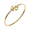 TORY BURCH ELEANOR hinge solid color design brass bracelet women's gold 738781-Golden F