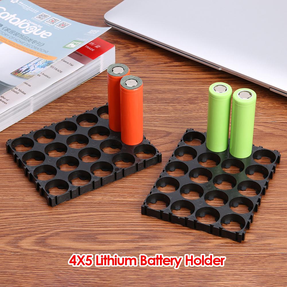 Portable Spacer Radiating Holder Household Electricity 4x5 Cell Lithium Battery Accessories for DIY 18650 Battery Pack
