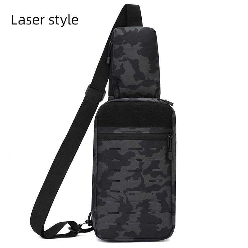 Outdoor Camping Chest Bag for Men Camouflage Backpack Travel Cycling Mountaineering Crossbody Waist Shoulder Sling Tactical Bag
