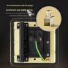 Gongniu Ultra-Thin Embedded 5-Hole Floor Socket CN plug (adapter included)
