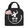 Powerhouse Gym No Fight Fitness Quotes Insulated Lunch Bag for Kids School Cooler Thermal Food Box Tote Lunch Boxes Container