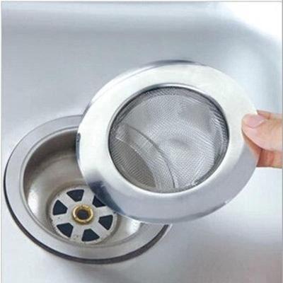 Kitchen Sink Filter Stainless Steel Mesh Sink Strainer Filter Bathroom Sink Strainer Drain Hole Filter Shower Floor Drain Hair Catcher Stopper