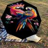 1PC Parrot Flowers Automatic Open/Close Umbrella with Windproof, 8-Rib Sturdy Canopy, Durable Ribs, Fashionable Design, Outdoor Accessory, Fun Prin, H