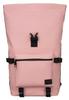 Plecak sportowy roll-top w różowym kolorze zamykany klamrą i suwakiem - Peterson