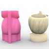 Flower Pot Silicone Mold Bowknot Girl Succulent Planter Concrete Mold DIY Craft Resin Epoxy Mold DIY Pen Holder Decor