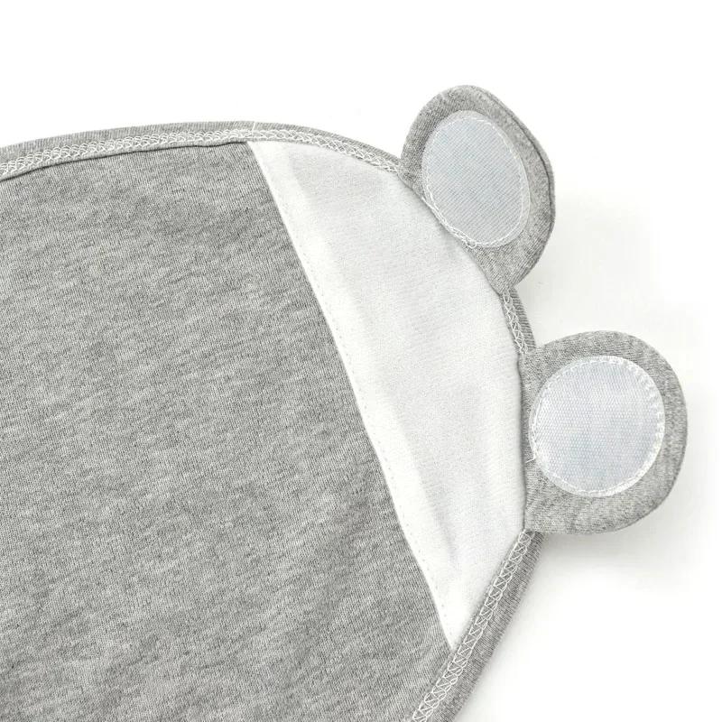 Baby Baumwoll-Swaddle-Decke 0-6 Monate Neugeborenes Anti-Schreck-Fotografie-Decke Wickeltuch Mützen-Set Anti-Strampeln Steppdecke Neugeborenen Geschenke