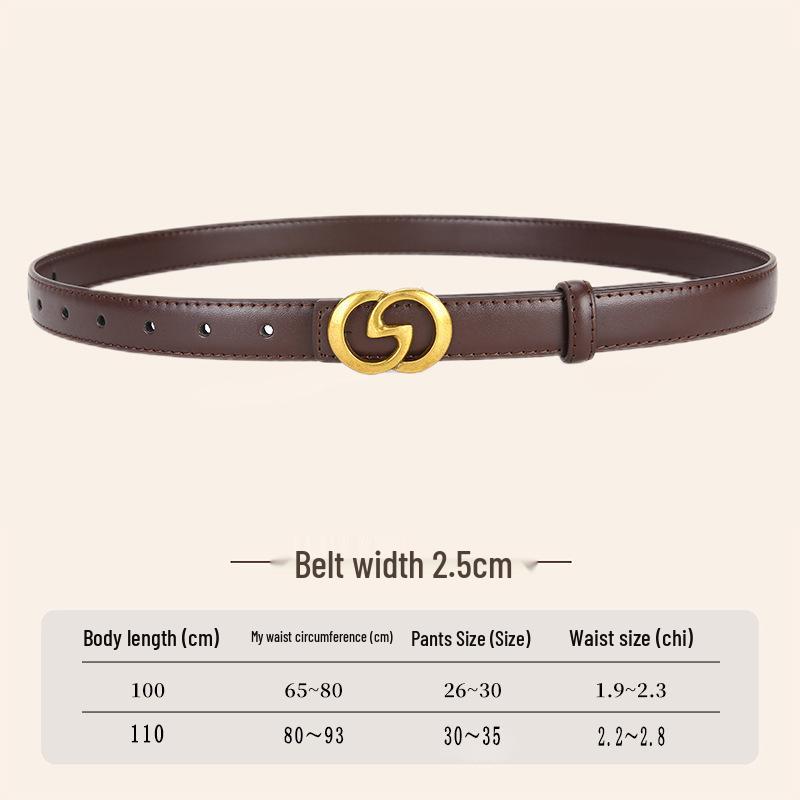 2026 Trendy Women's Korean Style Waist Belt for Jeans: Simple, Versatile, Casual.