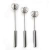 Stainless Steel Semi-automatic Egg Beater Egg Cream Semi-automatic Whisk Stick Household Press Rotary Egg Beater