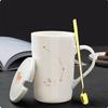 400ml 12 Constellation Mug with Lid Spoon Large Capacity Japanese Ceramic Water Cup Home Office Male and Female Couple