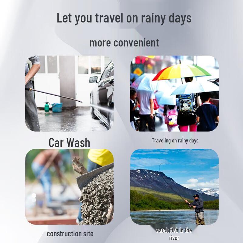 Jinsu High-Top Black Waterproof Rain Boots