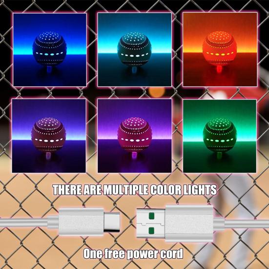 Leuchtender Baseball, bunte LED-Leuchten, 6 Farben, 2 glänzende Formen, Kunstleder, perfektes Gewicht, wiederaufladbar, Übungs-Baseball, Kinderspielzeug