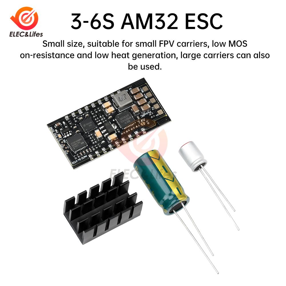 AM11 ESC 71A Brushless Motor Controller with BEC for Drone FPV Model Airplane RC Car AM11 Firmware Support Sine Wave Start