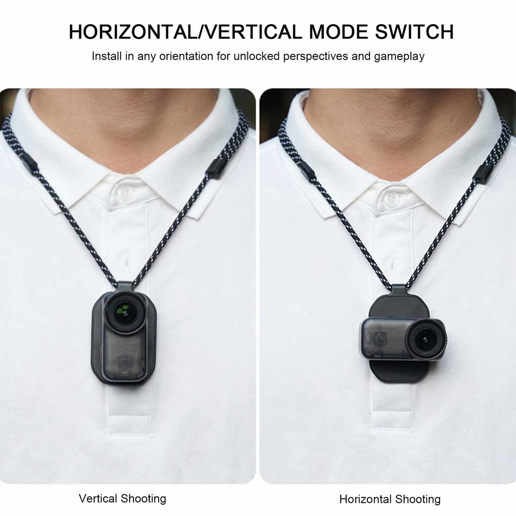 Magnetic Action Camera Neck Holder W/ Adjustable Lanyard Hand Free Neck Holder for OSMO Nano Insta360 GO 3S GO 3