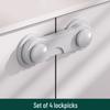 Children's Adjustable Safety Lock for Drawers, Cabinets, and Refrigerators - Anti-Pinch, Transparent, Baby-Proof Latch.