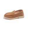 Easy To Wear Slip on Fall Shoes for Kids Boys High Quality Suede Leather Student Footwear Shallow Platform Shoes Girl I07284