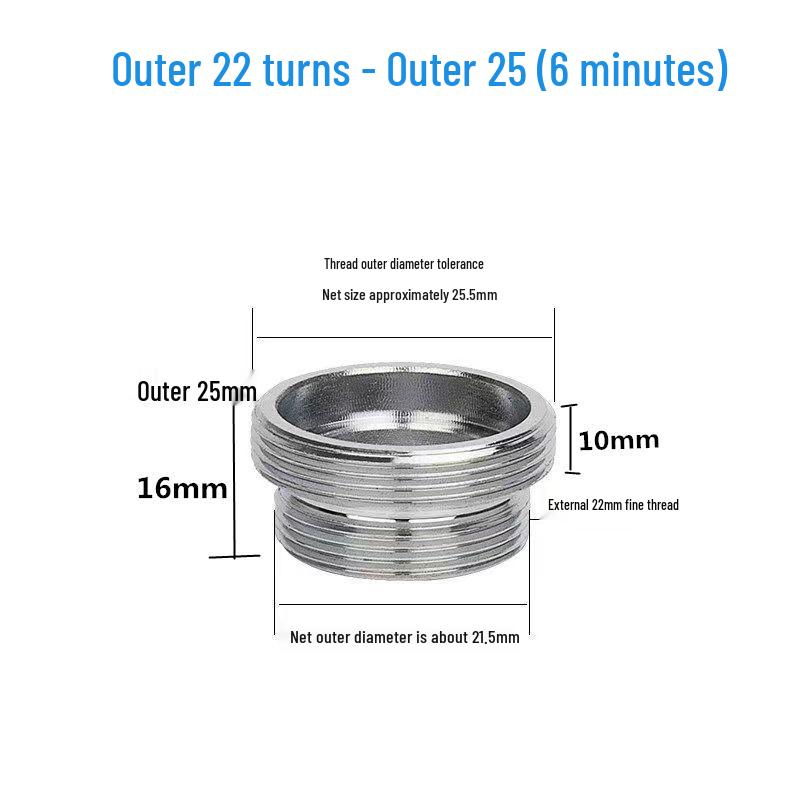 Faucet Adapter & Water Purifier Connector: M22 To 4-Point Coarse Thread Aerator