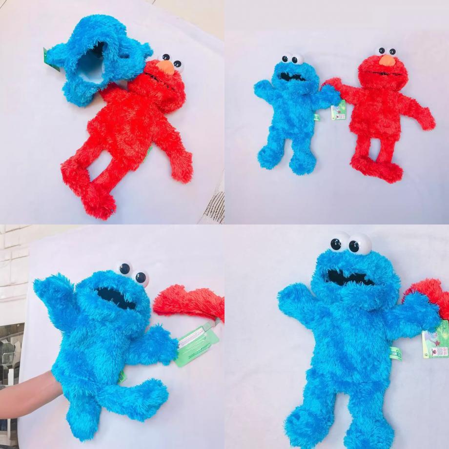 Fantoche de Mão de Pelúcia Elmo da Vila Sésamo Com Função de Gravação Para Aprendizado e Brincadeira de Crianças