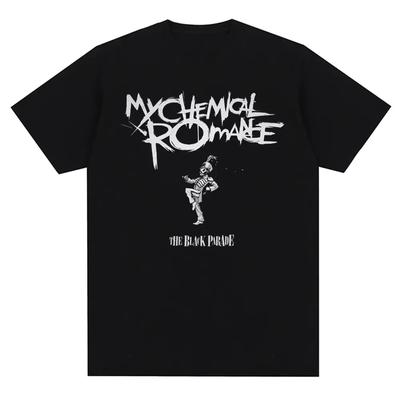 My Chemical Romance Mcr Band Heren Dames Katoenen T-shirt Bedrukt Dames T-shirt Casual Korte Mouw T-shirt Streetwear Trend Tee Tops