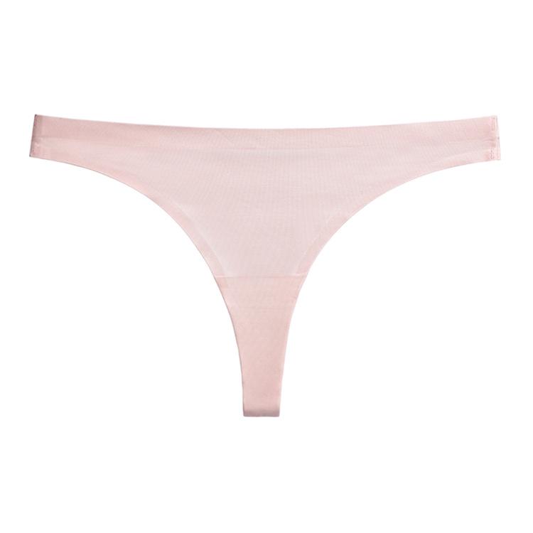 

Европейские и американские бесшовные стринги из ледяного шелка с низкой посадкой для женщин - Сексуальное цельное спортивное фитнес-трусики Т-образной формы. M