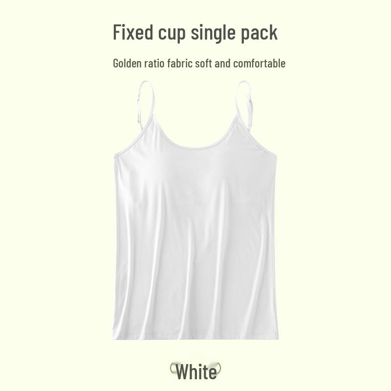 Wire-Free Pad Tank Top Camisole - Sexy, Cool, No Bra Needed, Women's Home Wear