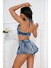 European & American Style High-Waisted Fluffy Mini Denim Skirt & Sexy Super Short Shorts for Women