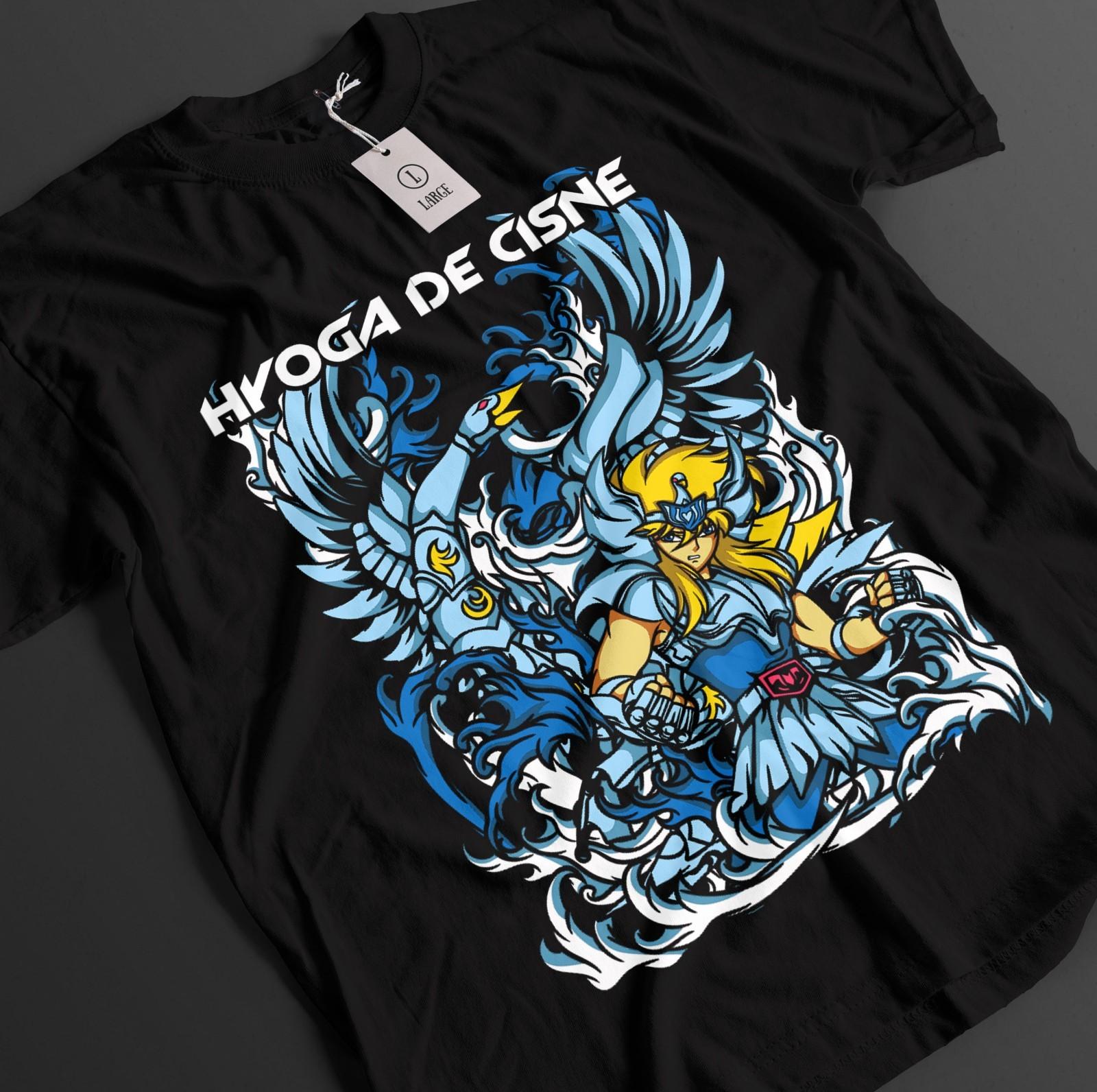 

Saint Seiya Shirt Shiryu Tshirt Hyoga T-Shirt Mens Womens Tees Top Shun Top Ikku Anime Graphic Tee 2XL