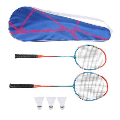 Badminton Rackets Set for Outdoor Backyard Games Training Including 2 Racquets 3 Nylon Badminton Shuttlecocks Carrying