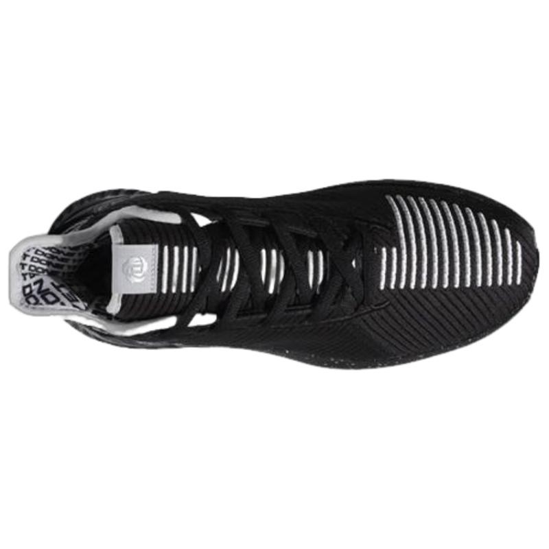 Adidas D Rose 9 Ross Mid-Top Basketball Shoes Men's Black White Sneakers FU7913(S-BOX)
