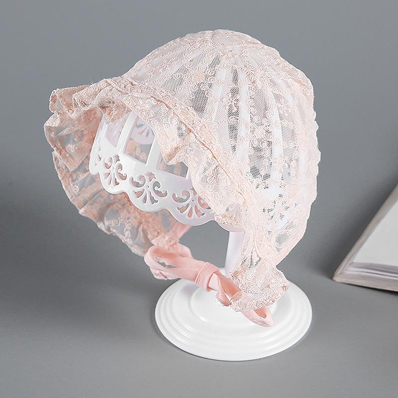 Cute Baby Girl Infant Soft Bonnet Cap Summer Lace Flower Newborn Baby Hat Princess Toddler Sun Hats Newborn Photography Props