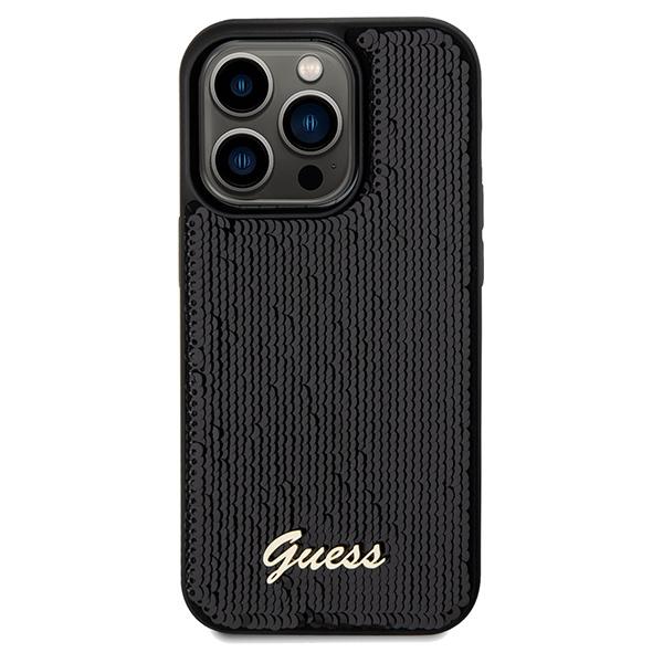 Guess Guhcp14Xpsfdgsk Iphone 14 Pro Max 6.7 Czarny/Black Hardcase Sequin Script Metal