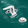 LINGJULI Brass Exposed Shower Mixer Faucet