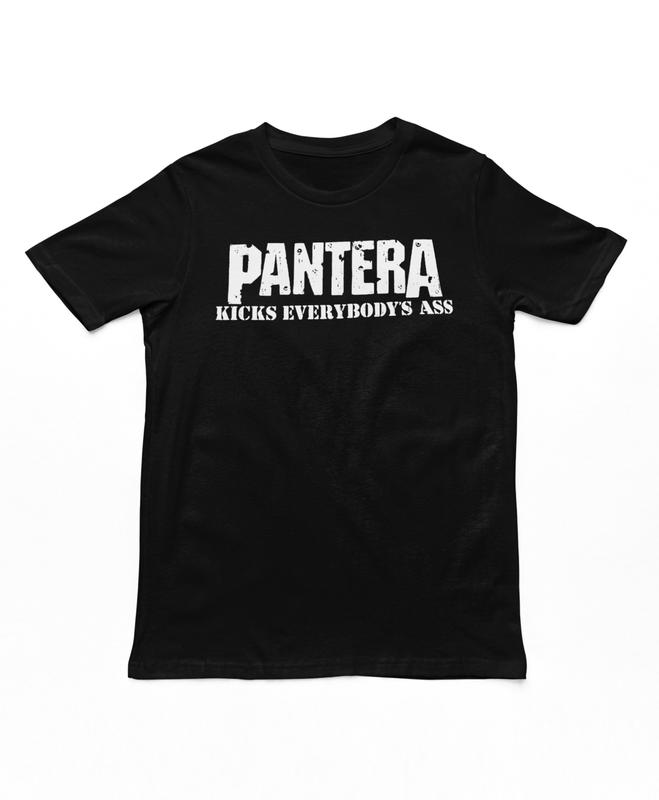 

Pantera Kicks Everybody Unisex T-shirt Music Classic Concert Band Tee New Black S