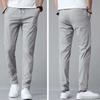 Men Pants Elastic Waist Trendy Polyester Casual Drawstring Men Trouser for Street Wear