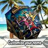 Custom Name Personalized Power Rangers Print Umbrella, Auto Open Close, 8‑Rib Sturdy Frame, Commute Camping Hiking Use, Birthday Gift