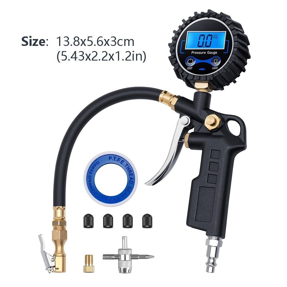Compressor Accessories Auto Tire Inflator 0.1 Display Resolution Digital Tire Tester  Truck