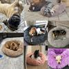 Round Cat Beds House Soft Long Plush Bed For Dogs Basket Pet Products Cushion Cat Bed Cat Mat Sleeping Sofa, Suitable For Winter