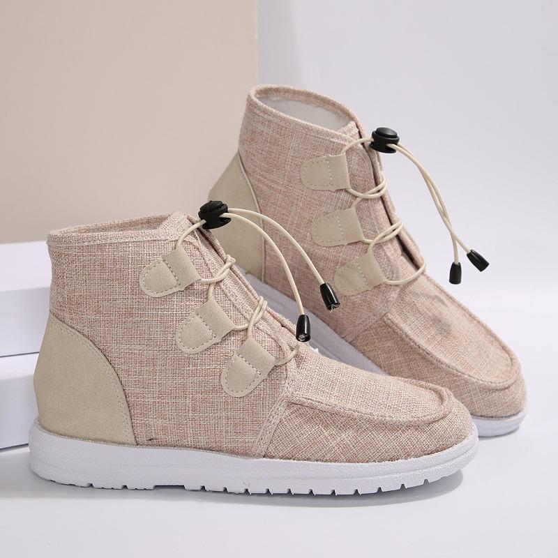 Short Snow Boots Women 2025 Winter New High-top Big Yards Overfoot Martin Boots