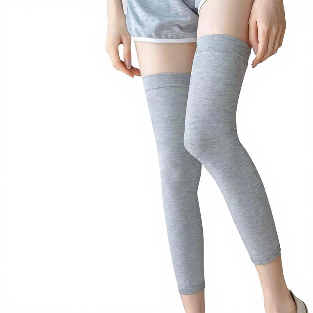 Four Seasons Pure Color Cotton Sports Knitted Breathable Thin Warm Cold-Proof Knee Pads Leg Guards for Elderly Factory