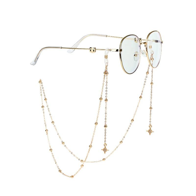 Mode Schleife Sonnenbrille Maske Hängekette Böhmische Buchstaben Schmetterling Muschel Sterne Mond Brillenkette Lanyard Schmuck für Frauen