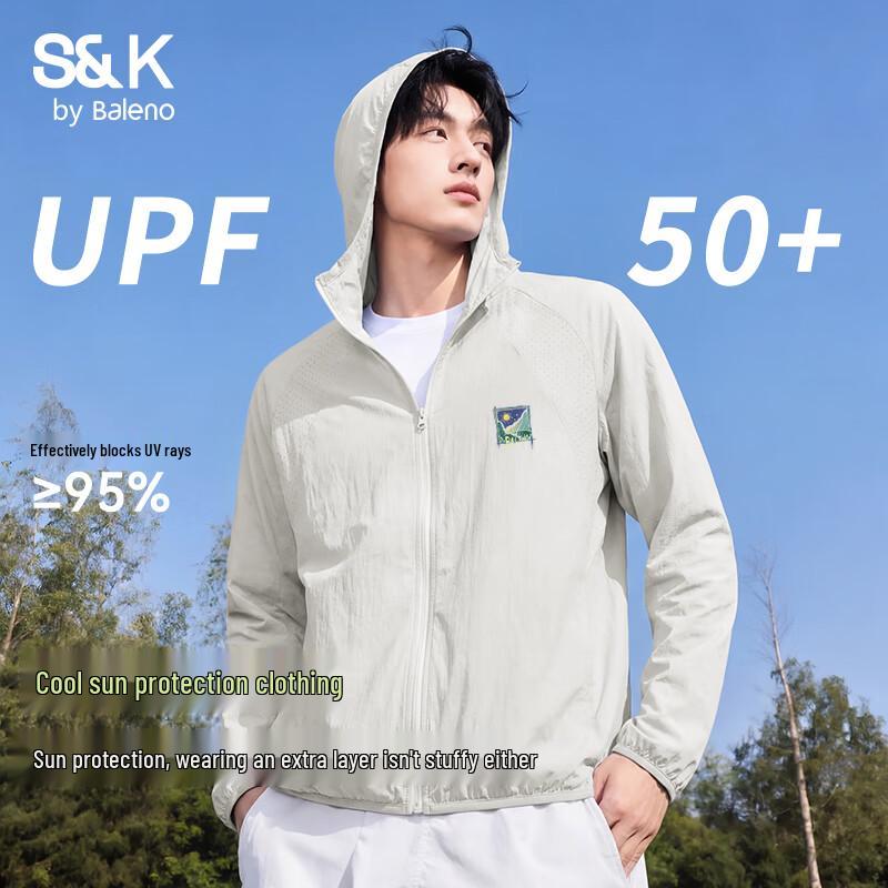 Baleno Men s Summer UV Protection Hooded Jacket M