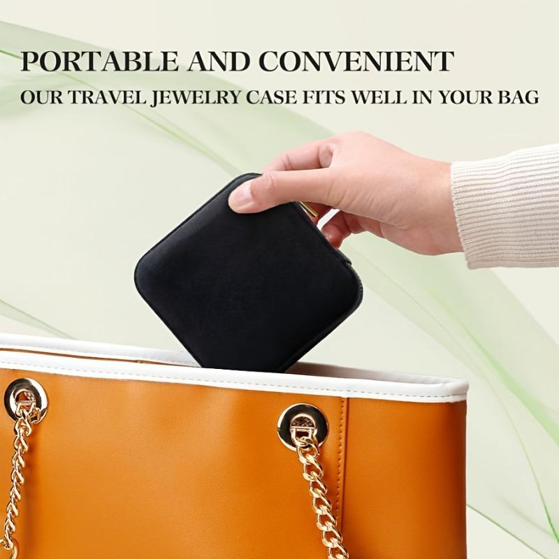 Boîte de Rangement pour Bijoux en Cuir Imitation 12 pièces, Organisateur d'Boucles d'Oreilles Portable, Cadeau de Demande en Mariage Parfait pour la Saint-Valentin et le Nouvel An