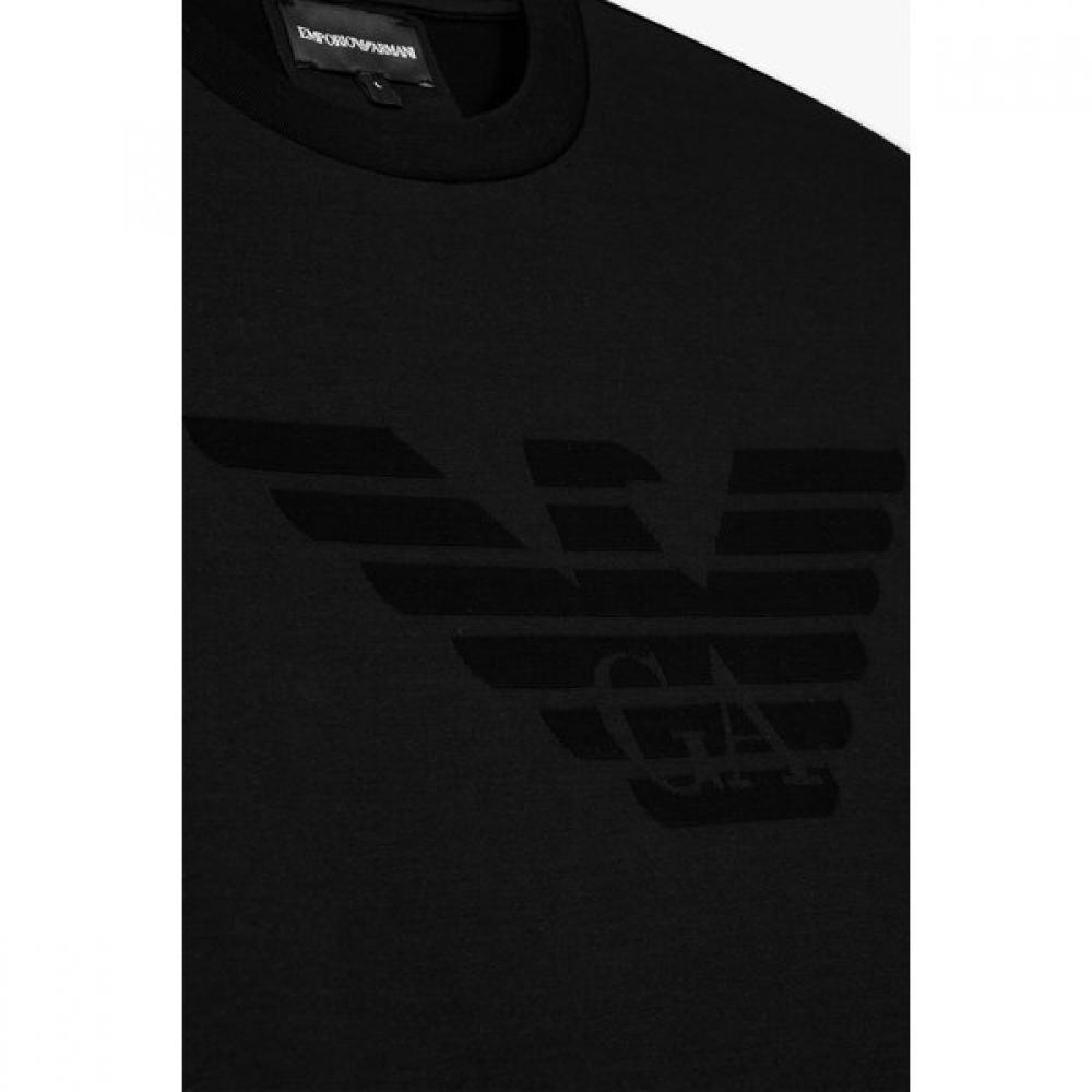 Emporio Armani Men S Long Sleeve T ShirT wiTh Logo deTail A515126007