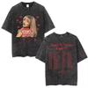 Sabrina Carpenter Short N' Sweet Tour Vintage Washed T Shirts Fans Gift Men Women Clothing Fashion Aesthetic T-shirts