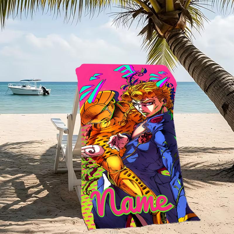 Customizable Personalized Beach Towels JoJo's Bizarre Adventure Themed designs.Suitable for the Beach, Yoga, Sports;ideal As Beach Accessories