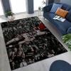 3D The Vampire Diaries Damon Salvatore Rug for Bedroom Living Room Sofa Home Doormat Decor, Large Kids Play Non-slip Floor Mat