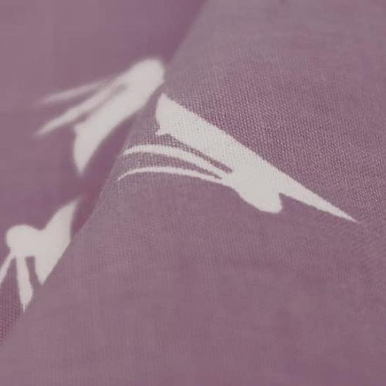 Dyeing Anbo Hand Towel Rabbit Light Authentic Dyed Cotton Tokuoka Made In Japan 35cm X 100cm "Jumping Purple" 100%