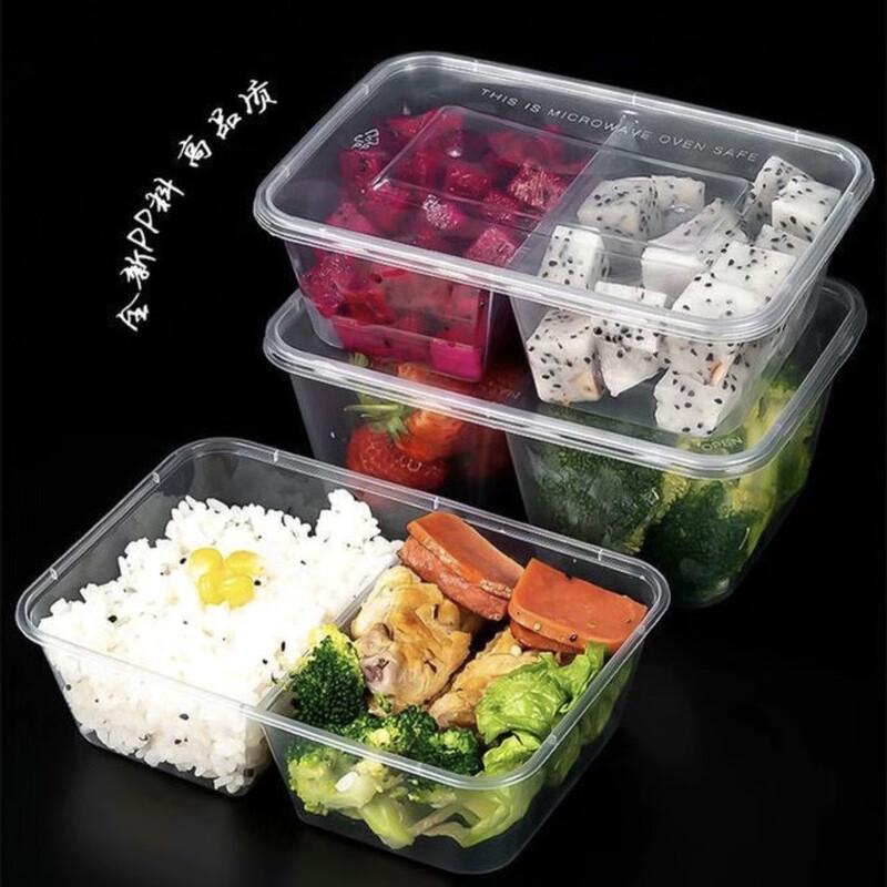 Disposable Rectangular Compartment Meal Box