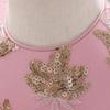 Infant & Toddler Sequined Princess Birthday Dress with Puff Skirt & Embroidery